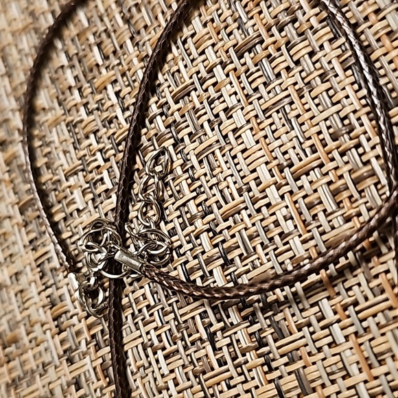 Dandelion Seed in Glass Ball on Brown Cord - Picture 4 of 4